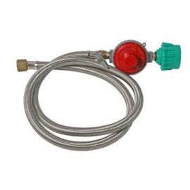 BrewMaster Propane Regulator - Adjustable Pressure - With Line - Beer Brewing in Kettle Gas