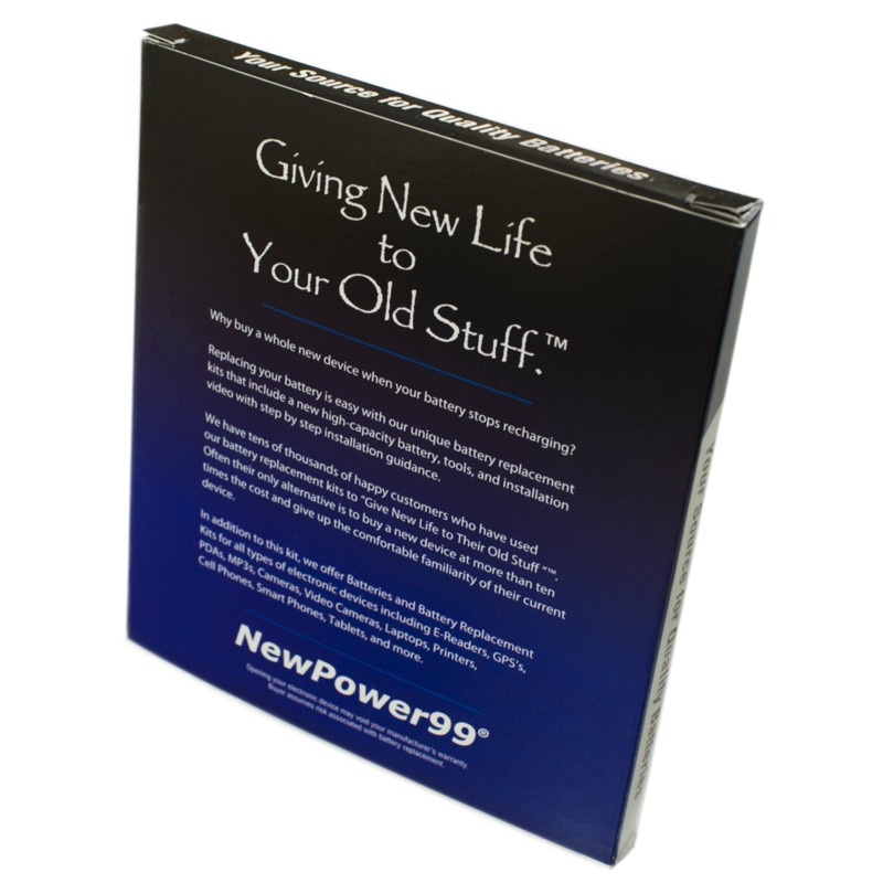 Battery Kit for Garmin RV 760LM with Tools, Video, and