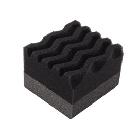 Maxshine Hydro-Tech Tire Foam Applicator Pad Waxing Sponge for Car Detailing, Black & Red (6 Pack)