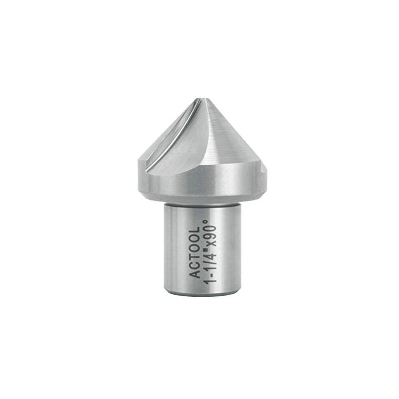 ACTOOL HSS Countersink 1-1/4'' Diameter with 3/4'' Weldon Shank