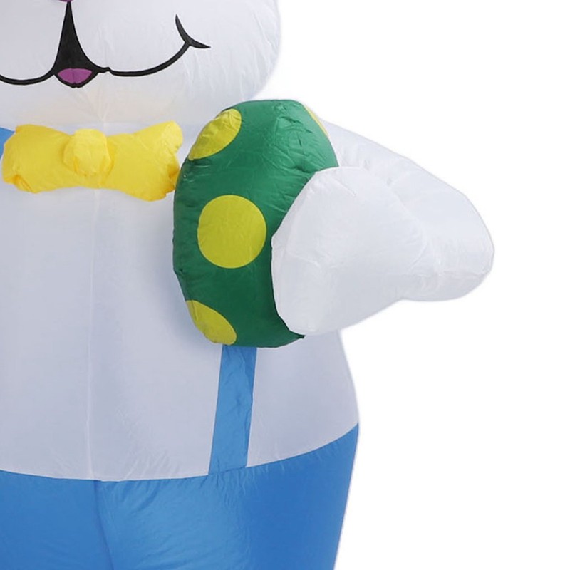 Inflatable Bunny Yard Decoration 6.2ft with LED Lighting Cute Easy