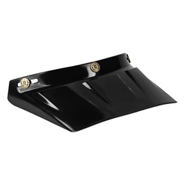 Rise Motorcycle Helmet Visor, Stylish, Aftermarket, Sunshine, Long Visor, Off-road, Vintage Scramble, Adventure, XXx Triple Cross Visor, Black