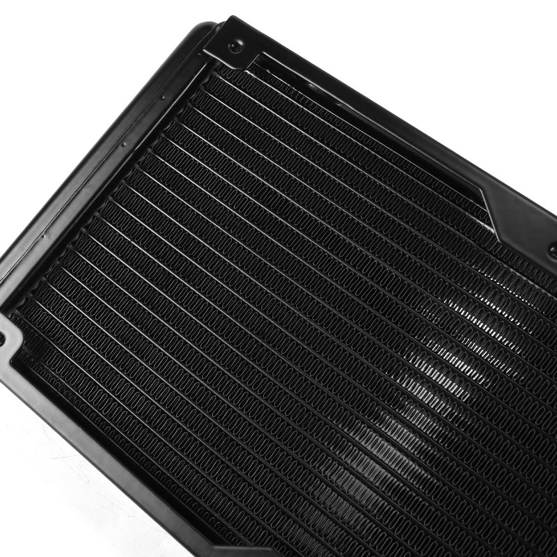 Nicear Water Cooling Radiator, 18 Tube Thread Aluminum Water Cooling