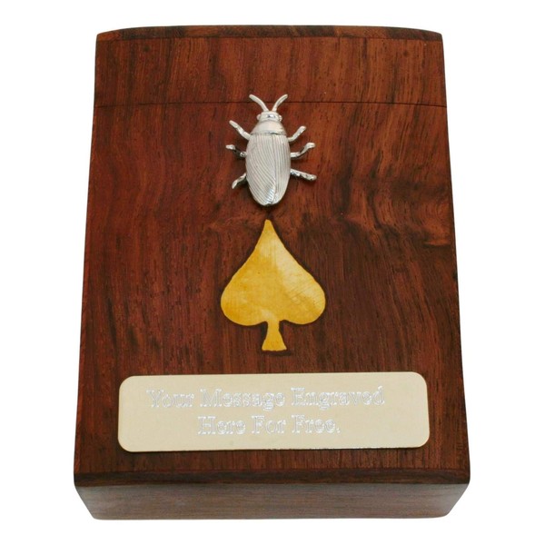Gamekeepers Cottage gifts Beetle Playing Cards In Wooden Box With
