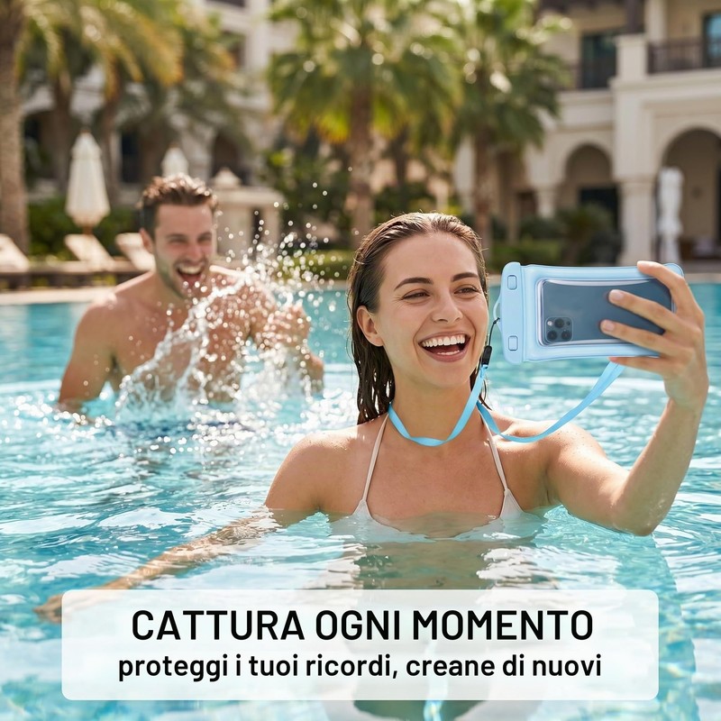 QEXUJOW Scatole impermeabili da immersione,Custodia protettiva impermeabile in 2 pezzi,