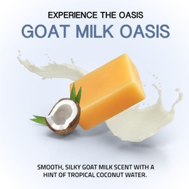 Motor City Organics Goat Milk Soap Bar - 2 Pack | Infused with Coconut | 4.95 Oz each + Free Soap Sleeve | 8 Natural Ingredients | All Skin Types