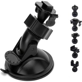 iSportgo Genuine S10 Dash Cam Suction Cup Mount with 6+ Different Adapters, Compatible with Anero, Chortau, TOGUARD, Transcend DrivePro, YI, HP, APEMAN, PathingTek, Z-EDGE, Joyhouse and most other