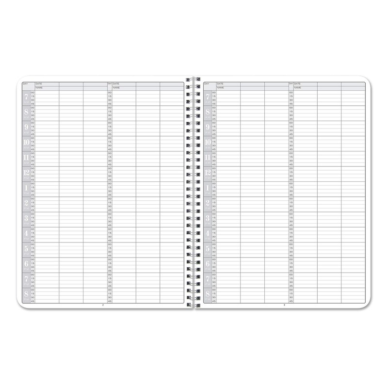 BookFactory 3 Column Appointment Book Appointments Tracking Logbook Notebook (Three