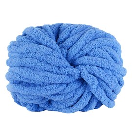 Maxee Thick Wool Yarn, 250 g, Chunky Arm Knitting Wool, Soft, XXL Chunky Knit, Soft Wool Yarn, for Crocheting Blankets, Perfect for Weaving Pet Nest, Blankets, Scatter Cushions, Blue