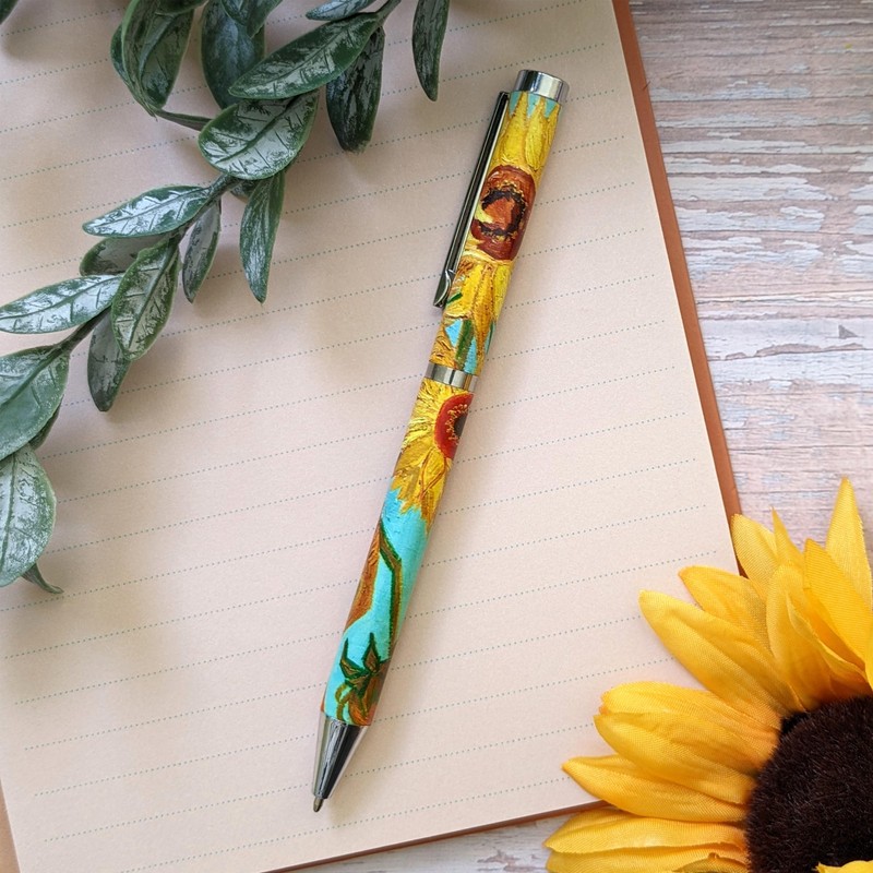 Robert Frederick Van Gogh Sunflowers Ballpoint Pen in Gift Box