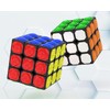 Willking 3X3x3 Magic Cube Tactile Cube for Blind 3D Embossed