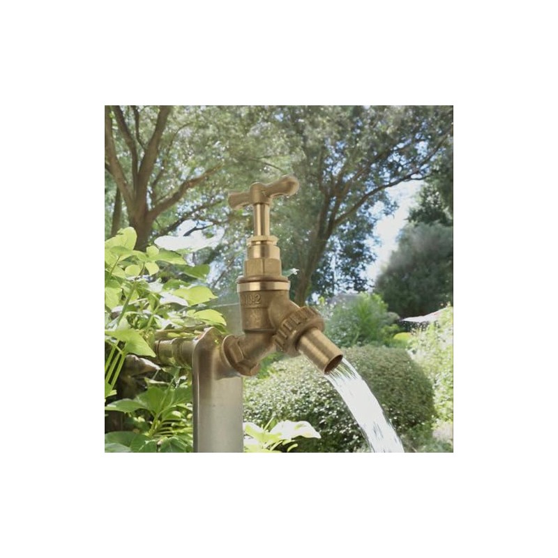 WRAS 1/2" BSP Brass Garden Tap, BS1010 Compliant Outside Tap,