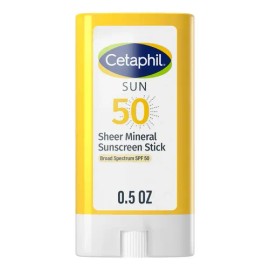 Cetaphil Stick Solar Mineral SPF 50 Facial 14g Alta Proteccion UVA UVB Oxido de Zinc Piel Sensible Acabado Invisible Mate No Comedogenico Resistente a