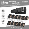 LEACOOLKEY 12 Pcs Baseball Belts Adjustable Softball Belts Bulk Team