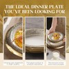 Andaliz 10 Inch Porcelain Dinner Plates Set of 4 -
