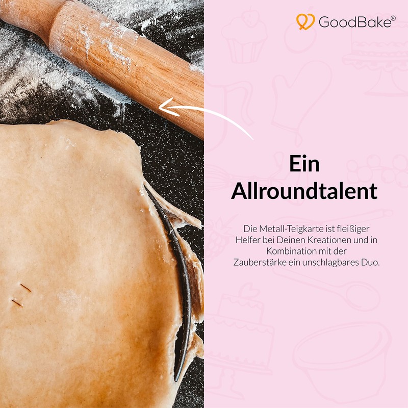 GoodBake Dough Card, Large, 22 x 12.5 cm, High-Quality Dough