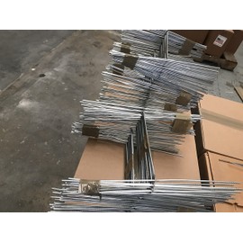100 H Frame Wire Stakes - 12 x 9 inch Yard Sign Stakes, 12'' Tall and 9'' Wide, 100 Pieces, Use with 4mm Corrugated Signs Board