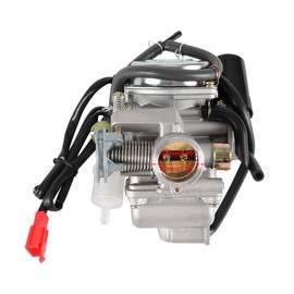 PD24J Carburetor 24mm Carb kit for GY6 125CC 150CC 4-Stroke Engines Electric Choke Motorcycle Scooter Mopeds 157QMJ 157QMI 152QMJ 152QMI Yerf-Dog GX150 ATV Go Karts Roketa Sunl Taotao Coolster