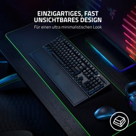 Razer Phantom Tastenkappen-Set - Hintergrundbeleuchtungskompatibel Tasten für Razer Tastaturen (für Switches mit kreuzförmiger Achse, ABS-Material, 128 Keycaps) DE-Tasten | Schwarz