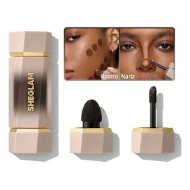 Sheglam Dúo De Contorno Líquido Preciso Tono Del Maquillaje Carob Chip