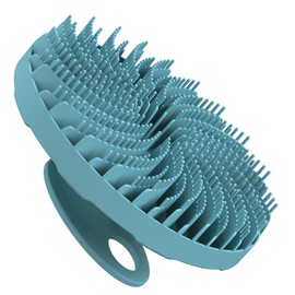 INNERNEED Food-grade Silicone Body Scrubber Bath Shower Cleansing Brush, Gentle Exfoliating and Massaging, Nice Foaming, More Hygienic and Last Longer (Dark Green)