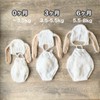 [NANA's shop] Rabbit Ears Hat and Knitting Pattern Overalls, Newborn