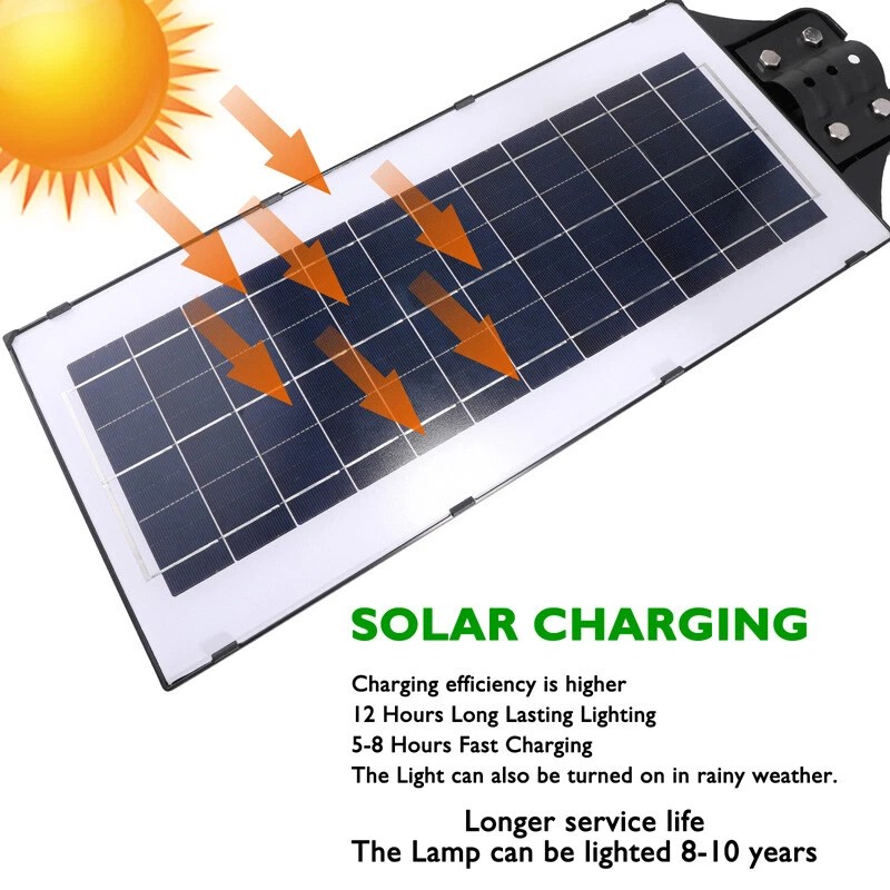 MUCH 120000lm Commercial Solar Street Lights LED Outdoor Dusk Dawn