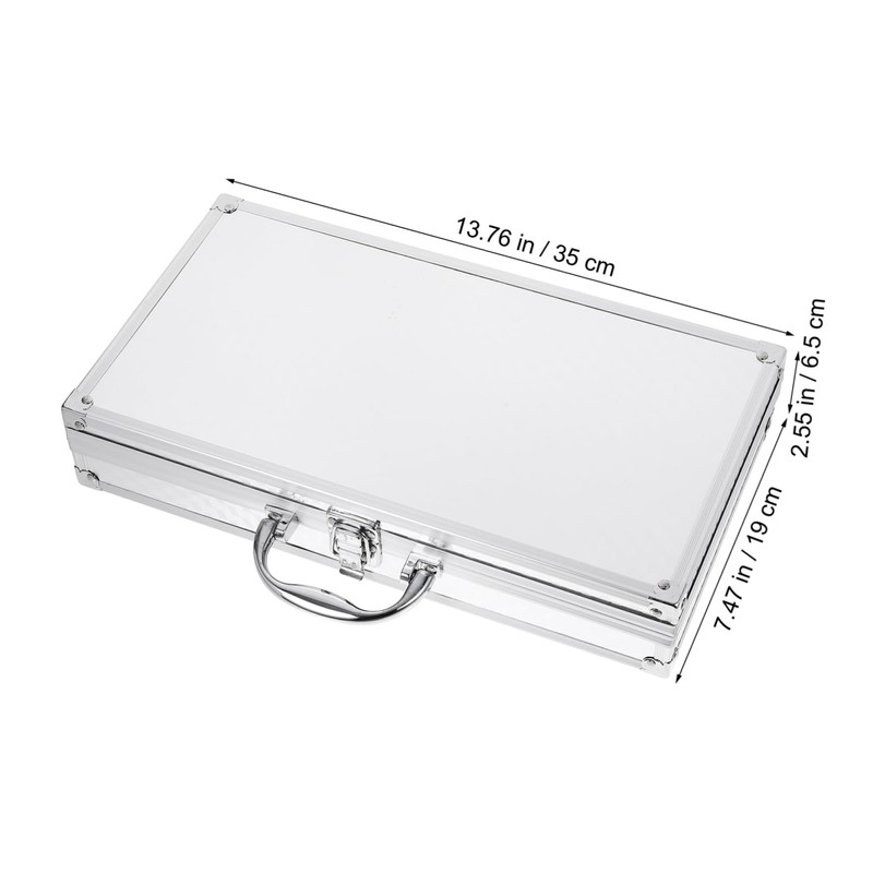 Mikinona Aluminum Alloy Toolbox Hard Shell Carrying Case Practical Storage