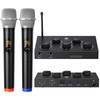 DIGITNOW!Portable Karaoke Microphone Mixer System Set, with Dual UHF Wireless