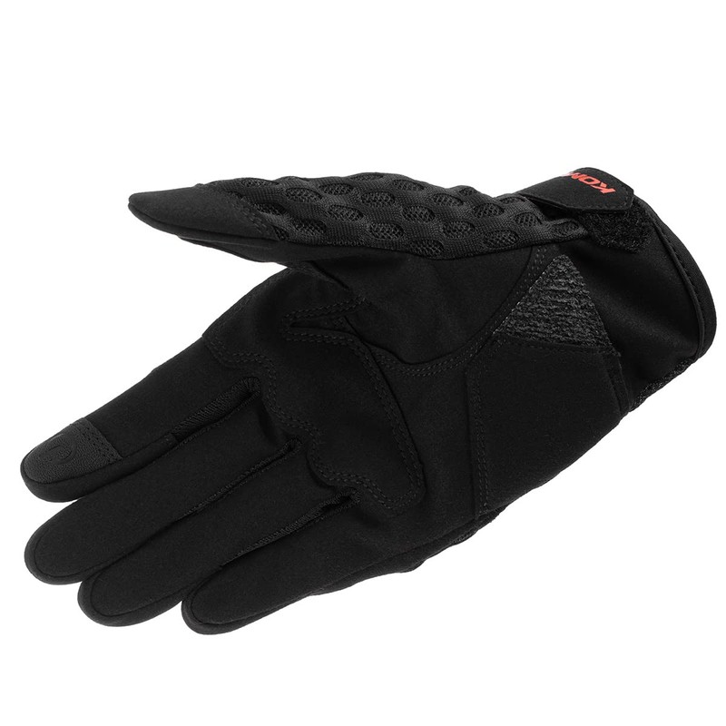 Komine GK-2433 Protective Cooling Mesh Gloves for Motorcycles Black Red