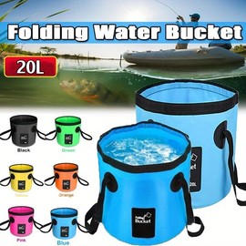 HomeCraft Collapsible Water Bucket Camping – Durable Space-Saving Construction, Home Storage & Daily Organization