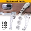 unbrand Chrome Billet Aluminum 4 1/4 Window Crank Handle Rod