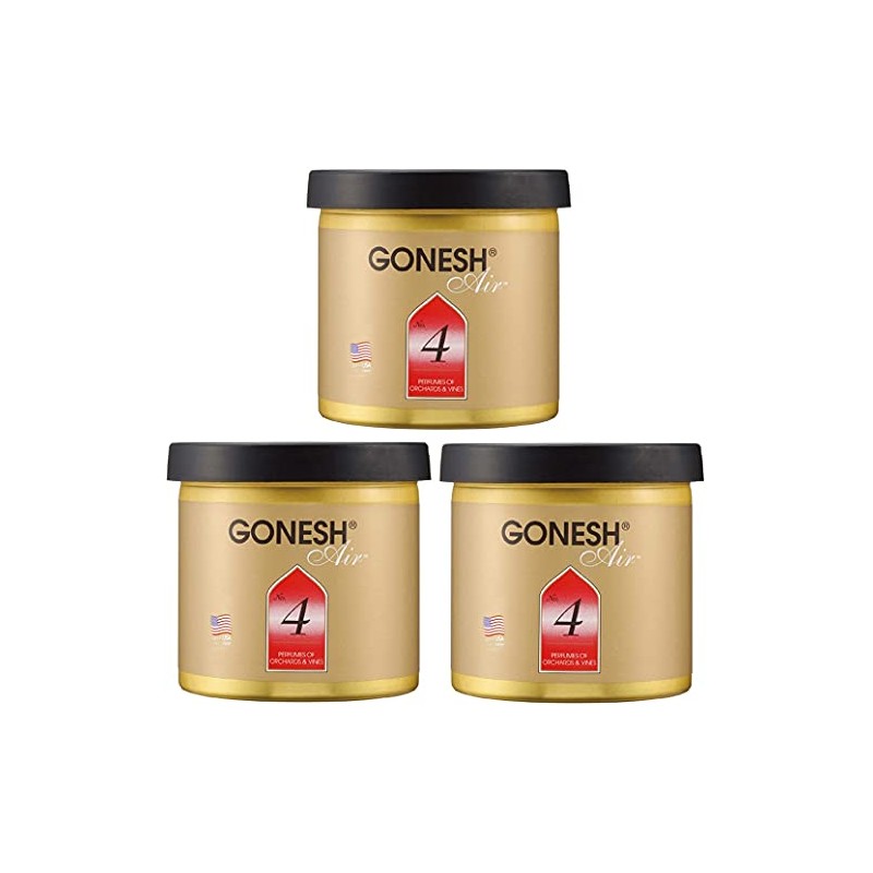 GONESH Air Freshener No. 4 (Orchard & Vine), 3-Piece Set,