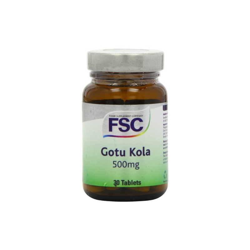 FSC 500mg Gotu Kola - Pack of 30 Tablets