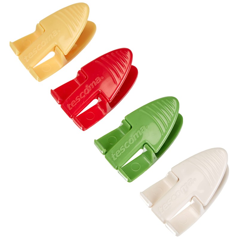 Tescoma Carrier Bag Clip, 4 Pcs “Presto”, Assorted, 18 x