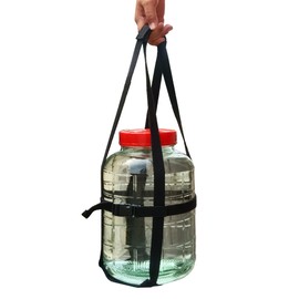 Storbuffs 0.5/1/1.5/2 Gallon Glass Jar Carboy Easy-Carry Straps, Glass Bottle Protector, Adjustable Strong for Easy, Safe, Secure Lifting Moving Carrying jug Bottle, Fit 0.5 to 2 Gal, No Carboys