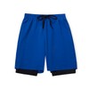 DaniChins Boys 2 in 1 Athletic Active Shorts Sports Running