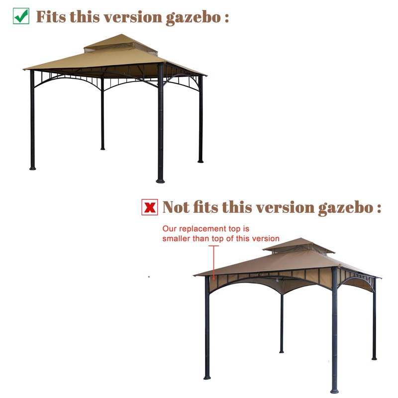SCOCANOPY Replacement roof Compatible with Target Madaga Gazebo Model L-GZ136PST,(New