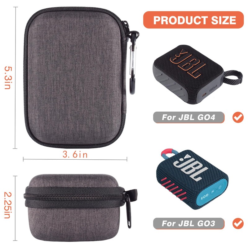 EVGRDCS Carrying case for JBL Go 4/JBL Go 3,Scratch and