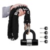 Candado Cadena Bicicleta Motocicleta BIGLUFU 10mm*1.2m Negro Llave