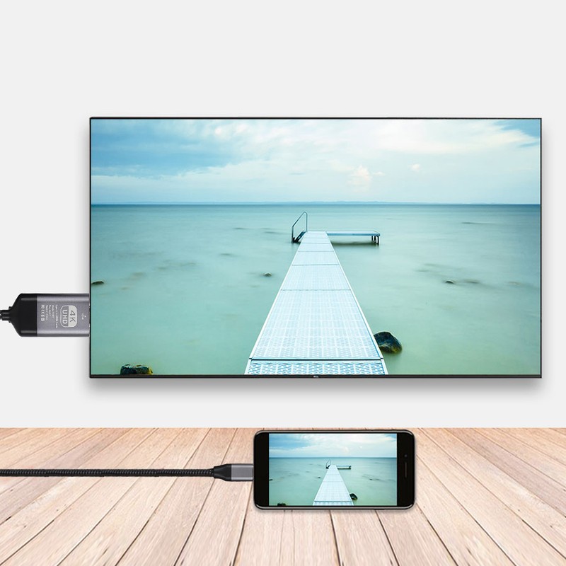 Type C to HDMI Cable 4K60hz Aluminum Shell Woven 2M