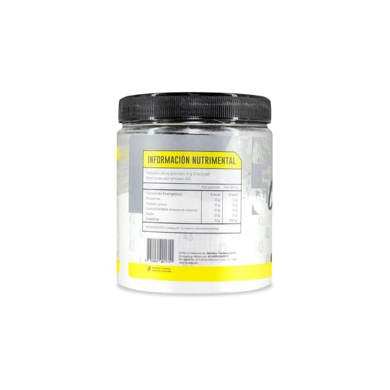 Creatina Monohidratada 300 g 60 serv Creapure 43 Supplements