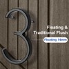 House Numbers, 5" Floating Stainless Steel Address House Number Sign,