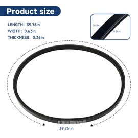 LEYURISE Marine Engine V-Belt Drive Belt Compatible with Mercury MerCruiser Sterndrive and Inboard Engines Replace#: 69143Q 57-32850 57-69143T 32850 69143Q 69143T