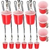 Iconikal Shot Glass with Quick Clip on Lanyard, 12-Pack (Mini