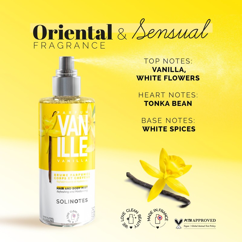 Vanille Brume parfumée 250ml Solinotes