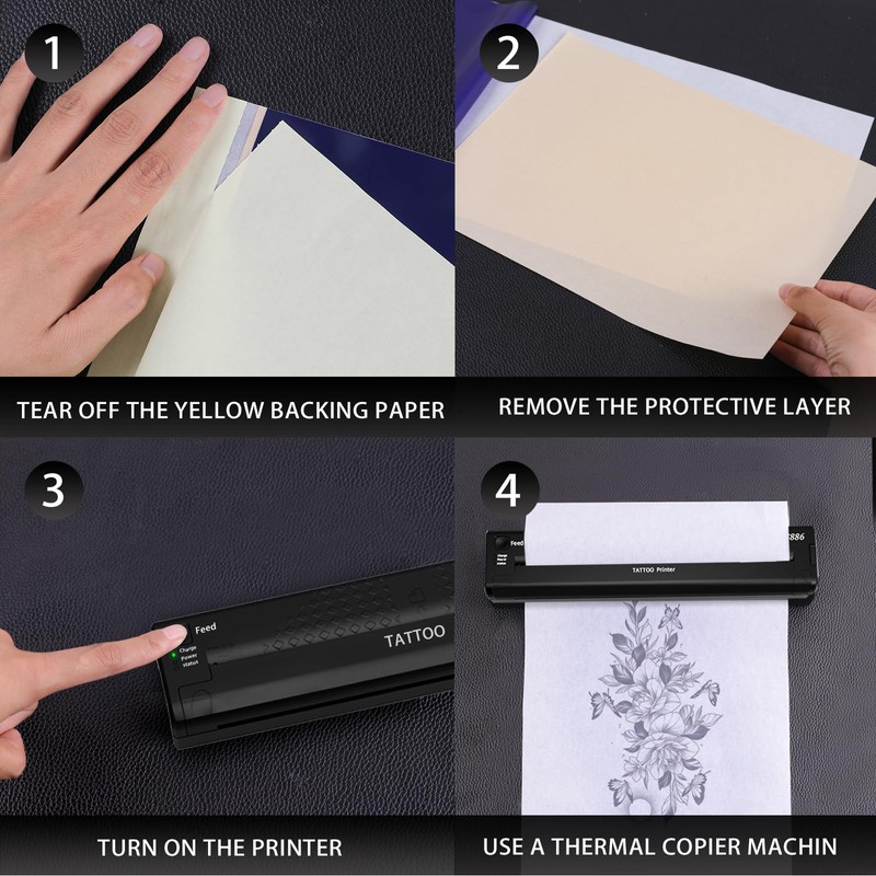 Stencil Transfer Paper for Tattooing - 30 Sheets Temporary Tattoo