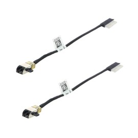 PHONSUN 2X DC Power Jack Cable Charging Port Socket Plug for DELL Inspiron 15-5570 5575 P75F 17-5770 5775 P35E P35E001 P/N: DC301011B00 CN: 02K7X2 2K7X2 BAL70_DC_Cable
