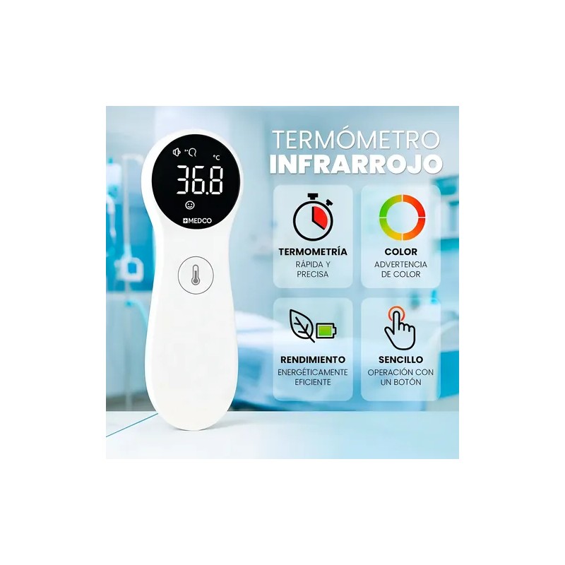 Termómetro Digital Infrarrojo Pantalla Lcd Medco