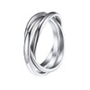 QKEPCY Anxiety Rings for Women Cross Anxiety Spinning Rings Stainless